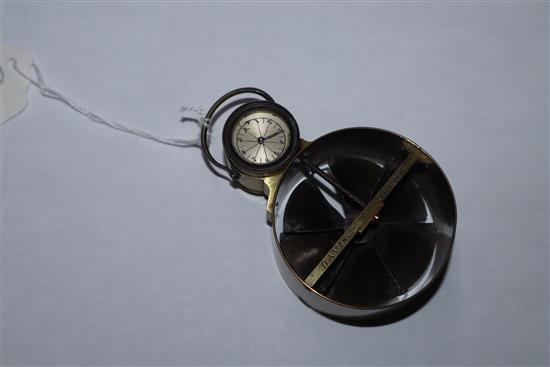 A brass anemometer by Davis Derby and a William Harples brace